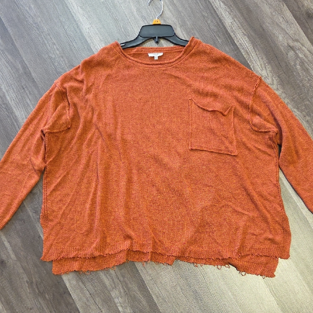 Easel Rust Orange Women's Sweater